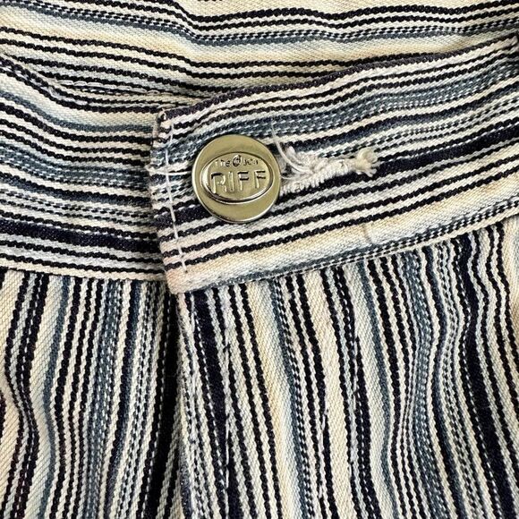 Versus Gianni Versace ~ Striped Blue Shorts ~ size 27 - Picture 4 of 10